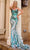 Portia and Scarlett PS24341 - Fully Sequin Sweetheart Prom Gown Special Occasion Dress 00 / Teal-Multi