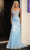 Portia and Scarlett PS24504X - Lace Detailed Prom Dress Special Occasion Dress 00 / Blue