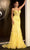 Portia and Scarlett PS24504X - Lace Detailed Prom Dress Special Occasion Dress 00 / Yellow
