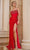 Portia and Scarlett PS24508 - Scoop Beaded Net Prom Gown Special Occasion Dress 00 / Red