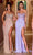 Portia and Scarlett PS24512 - Zigzag Neckline Beaded Prom Gown Special Occasion Dress 00 / Lilac