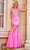 Portia and Scarlett PS24519 - Beaded Off Shoulder Prom Dress Special Occasion Dress 00 / Bright-Pink