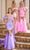 Portia and Scarlett PS24519 - Beaded Off Shoulder Prom Dress Special Occasion Dress 00 / Pink
