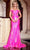 Portia and Scarlett PS24521 - Plunging Sweetheart Sequin Prom Gown Special Occasion Dress 00 / Hot-Pink
