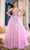 Portia and Scarlett PS24529 - Embellished Strapless Prom Gown Special Occasion Dress 00 / Pink