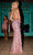 Portia and Scarlett PS24622 - One-Shoulder Keyhole Detailed Prom Dress Prom Dresses 4 / Light-Blue