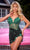 Portia and Scarlett PS24650 - Cut Glass Slit Homecoming Dress Special Occasion Dress 0 / Emerald