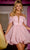 Portia and Scarlett PS24658 - Draped Bubble Homecoming Dress Special Occasion Dress 00 / Pink