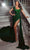 Portia and Scarlett PS24677E - One Shoulder Shimmer Evening Gown Special Occasion Dress 00 / Emerald