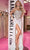 Portia and Scarlett PS24882C - Strapless Fitted Embellished Prom Dress Special Occasion Dress 00 / Silver-Nude