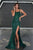 Portia and Scarlett PS24943 - Draped Skirt Prom Dress Prom Dresses 00 / Emerald