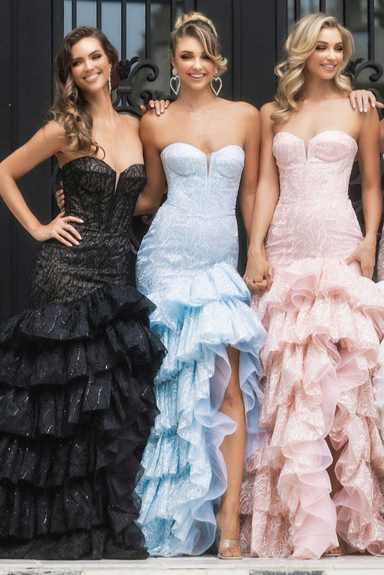 Portia and Scarlett PS25250 - Tiered Mermaid Prom Dress