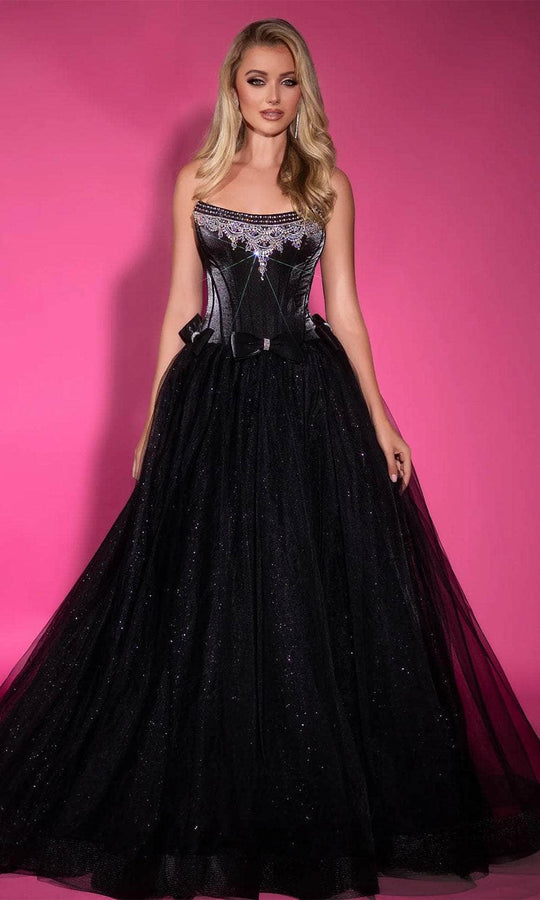 Portia and Scarlett PS25336 - Crystal Beaded Scoop Ballgown