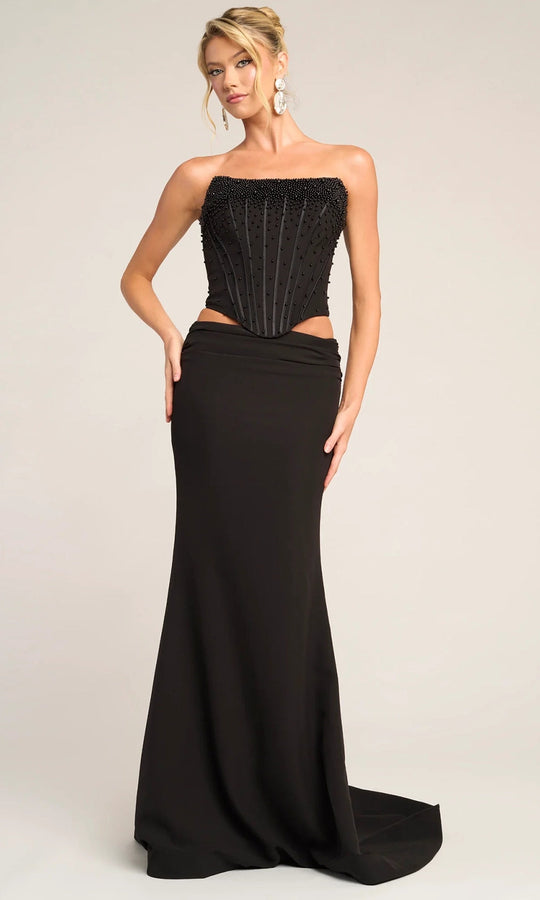 Portia and Scarlett PS26007 - Pearl Encrusted Corset Sheath Dress