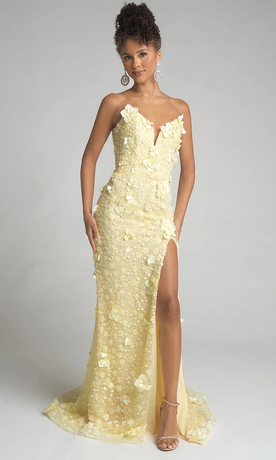 Portia and Scarlett PS26019 - 3D Floral Long Sheath Dress
