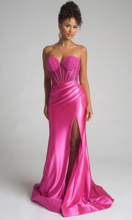 Portia and Scarlett PS26039 - Long Sweetheart Beaded Corset Dress