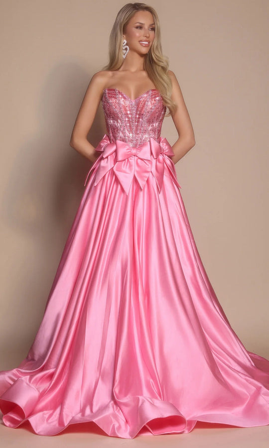 Portia and Scarlett PS26077 - Sweetheart Ballgown With Bow Accents