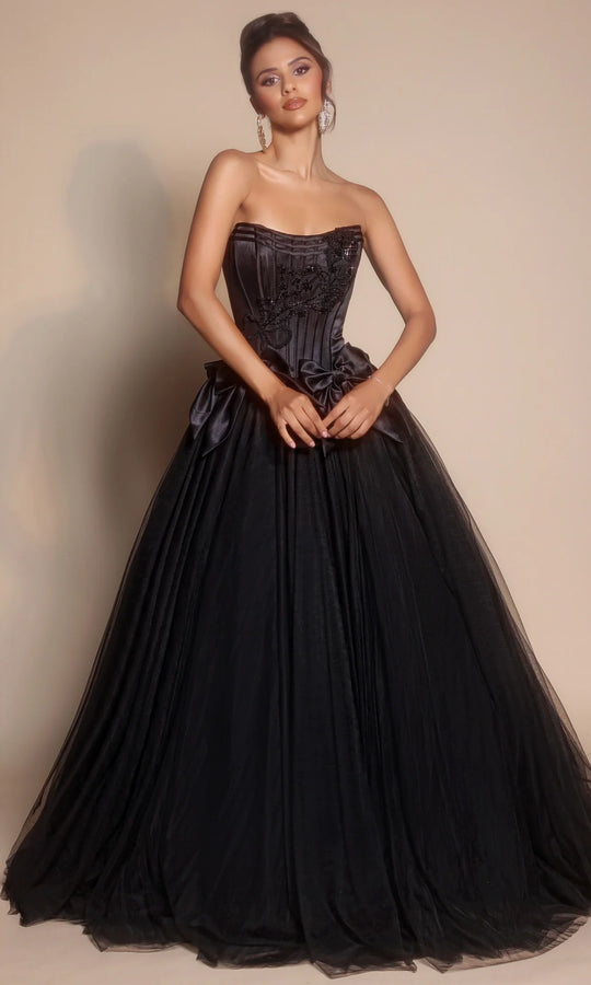 Portia and Scarlett PS26102 Bow Accent Ball Gown