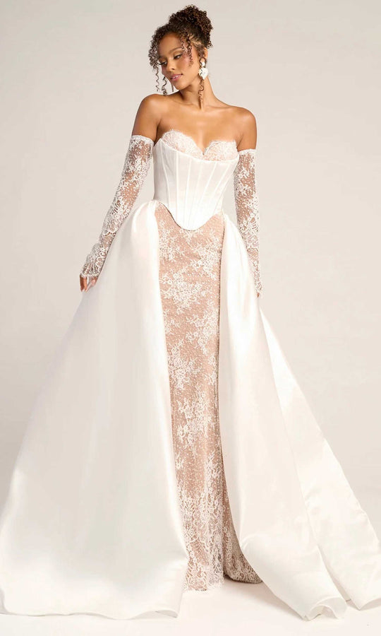 Portia and Scarlett PS26328E - Sparkle Lace Sweetheart Overskirt Gown