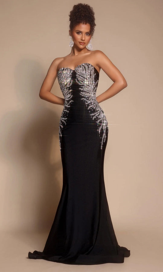Portia and Scarlett PS26331E Strapless Crystal Dress