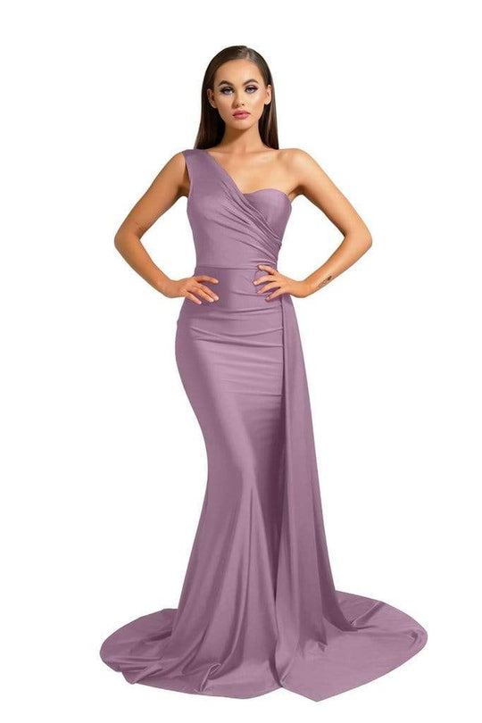 Portia and Scarlett - PS6321 One Shoulder Fitted Evening Gown