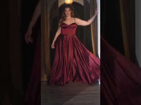 Ladivine CD337C - Fitted Corset Evening Dress