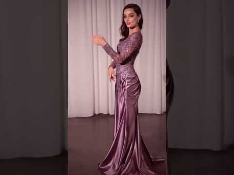Ladivine CDS505 - Illusion Bateau Sheath Evening Dress
