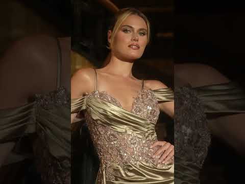 Ladivine CDS532 - Cold Shoulders Sheath Evening Dress