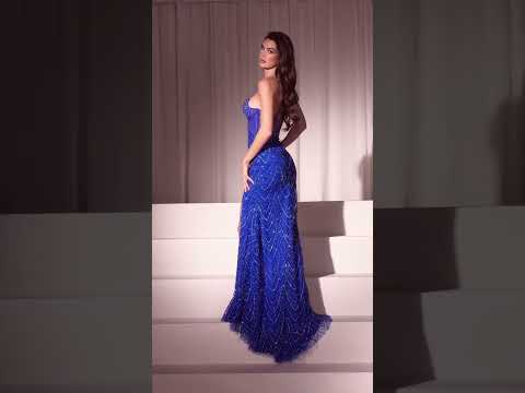 Ladivine C163 - Sweetheart Fitted Evening Dress
