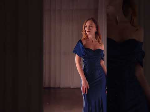Ladivine CDS507 - Satin Shawl Evening Gown