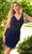 Primavera Couture 12073 - Bead Embellished V-Neck Cocktail Dress Cocktail Dresses 00 / Midnight