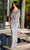 Primavera Couture 12152 - Beaded Fringe Sheath Evening Dress Evening Dresses 4 / Pewter