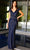 Primavera Couture 12163 - Deep V-Neck Sparkle Prom Dress Prom Dresses 4 / Midnight