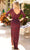 Primavera Couture 13116 - Quarter Sleeve Bateau Neck Long Dress Evening Dresses
