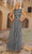 Primavera Couture 13118 - Cap Sleeve A-Line Prom Dress Prom Dresses 4 / Slate Blue