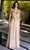 Primavera Couture 13120 - Quarter Sleeve Embellished Prom Gown Prom Dresses 4 / Caramel