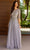 Primavera Couture 13120 - Quarter Sleeve Embellished Prom Gown Prom Dresses 4 / Platinum