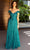 Primavera Couture 13125 - Sequin Embellished Off-Shoulder Prom Dress Prom Dresses 4 / Teal