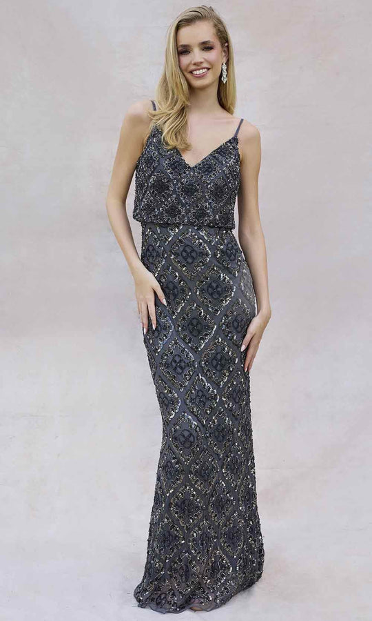 Primavera Couture 13139 - Beaded Sleeveless Bodice Evening Gown