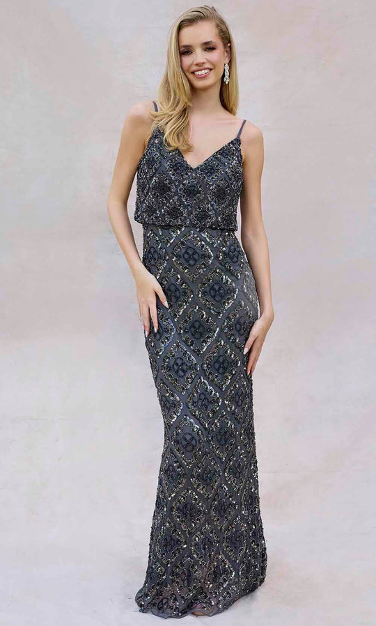 Primavera Couture 13139 - Beaded Sleeveless Bodice Evening Gown