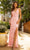 Primavera Couture 3731 - Crisscross Back Apppliqued Prom Dress Prom Dresses 2 / Pink