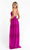 Primavera Couture - 3762 Fully-Beaded Plunging V-neck Prom Dress - 1 pc Fuchsia in Size 8 Available CCSALE 8 / Fuchsia
