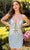 Primavera Couture 3821 - Beaded Butterfly Sheath Cocktail Dress Cocktail Dresses 00 / Powder Blue