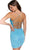 Primavera Couture 3835 - Scoop Beaded Cocktail Dress Cocktail Dresses 2 / Turquoise