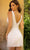 Primavera Couture 3843 -Plunging V-Neck Fringe Detailed Cocktail Dress Cocktail Dresses 6 / Gold