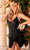 Primavera Couture 3896 - Plunging V-Neck Sequin Cocktail Dress Cocktail Dresses 00 / Black