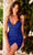 Primavera Couture 3896 - Sequined Cocktail Dress Cocktail Dresses 00 / Royal Blue