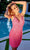 Primavera Couture 3897 - Fitted Sequined Cocktail Dress Cocktail Dresses 00 / Neon Pink