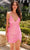 Primavera Couture 3900 - V-Neck Crisscross Back Cocktail Dress Cocktail Dresses