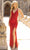 Primavera Couture 3941 - Beaded Prom Gown With Slit Prom Dresses 000 / Red